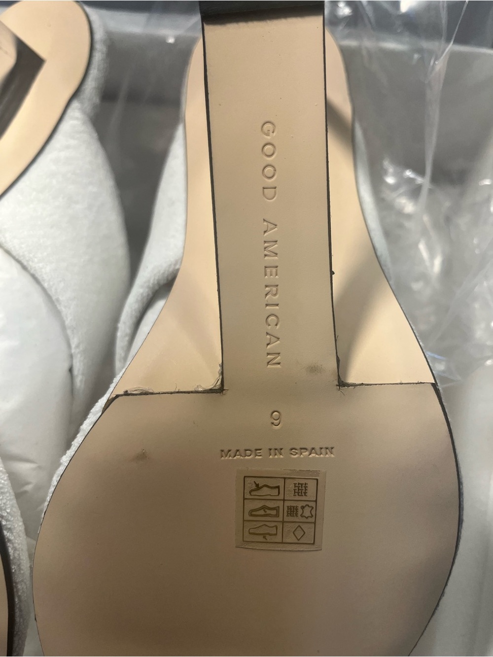 Good American clear wedge shoes, women’s size 9 - Picture 7 of 14
